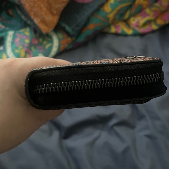 Michael Kors Black Rainbow Logo Long Zip Wallet - Picture 7 of 8